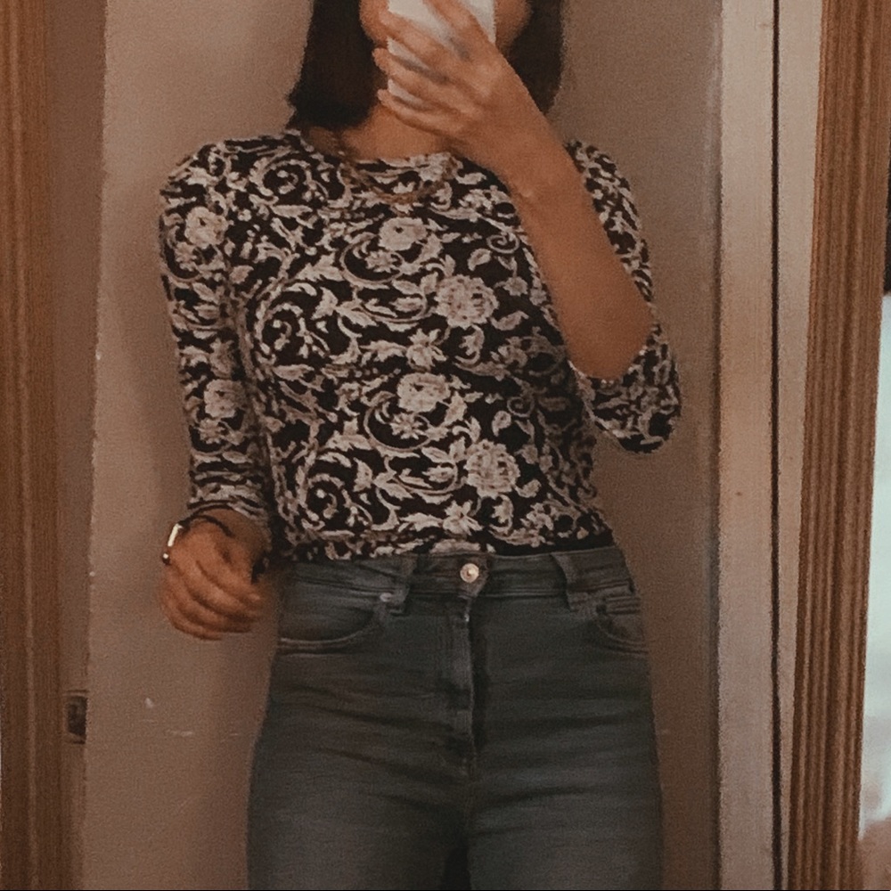 Flower crop top
